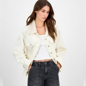 MADDEN WOMEN'S SHERPA  TRUCKER JACKET SIZE MEDIUM NWT